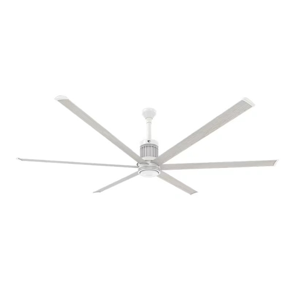 i6 96" 6 Blade Indoor Smart Ceiling Fan with Remote Control and White Motor / Body