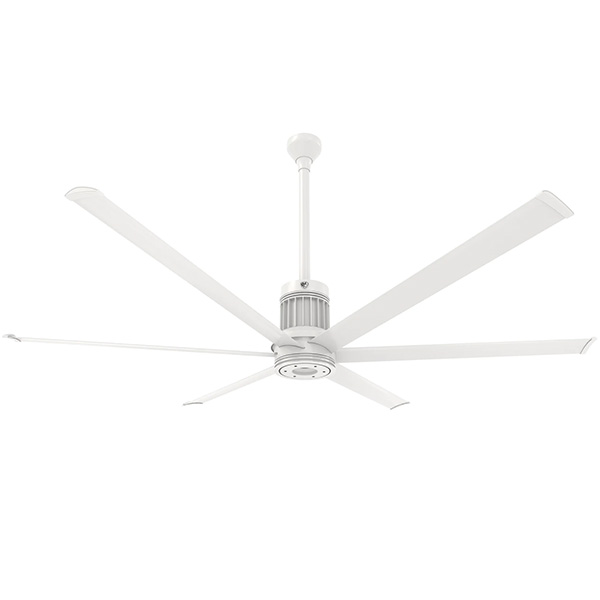 i6 84" 6 Blade Indoor Smart Ceiling Fan with Remote Control and White Motor / Body