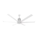i6 72″ 6 Blade Indoor Smart Ceiling Fan with Remote Control and White Motor / Body
