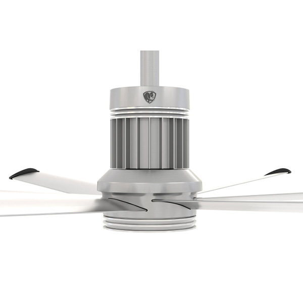 i6 96" 6 Blade Indoor Smart Ceiling Fan with Remote Control and White Motor / Body