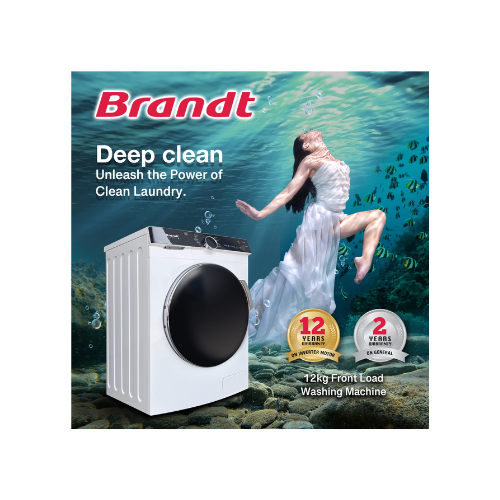 Brandt 12KG Front Load Washer WFB126QWA