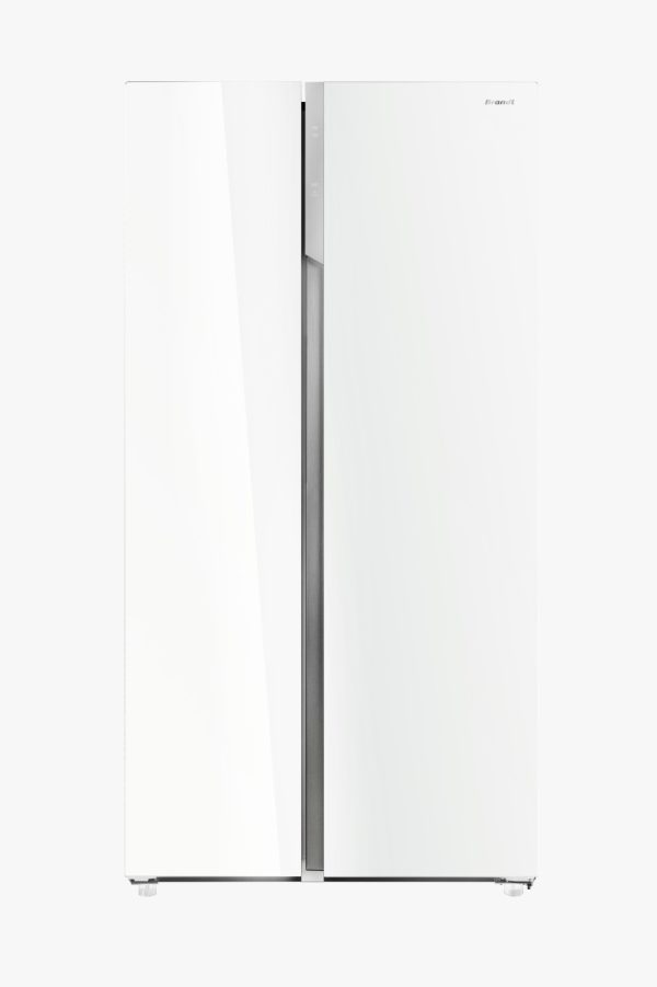 Brandt 622L SBS Fridge White Glass BGA622NWA