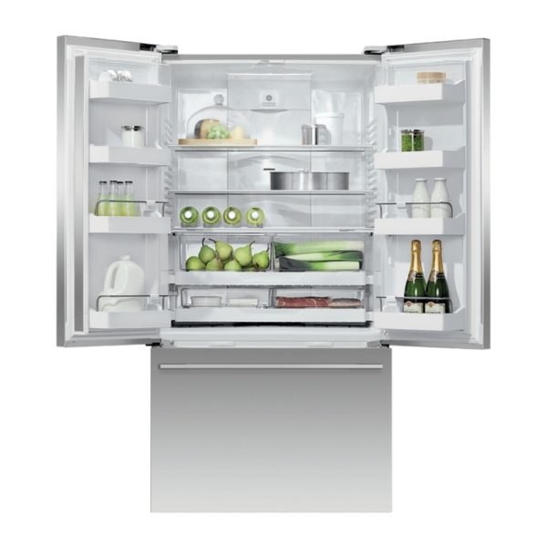 Fisher & Paykel Freestanding French Door Refrigerator Freezer, 90cm, 614L RF610ADX