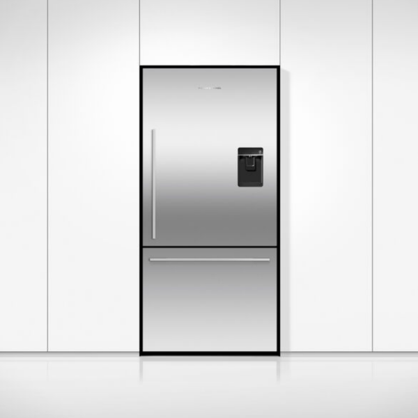 Freestanding Refrigerator Freezer, 79cm, 445L, Ice & Water RF522WDRUX