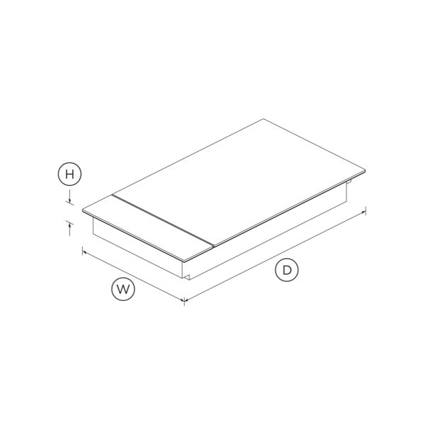 Induction Cooktop, 30cm, 2 Zones with SmartZone CI302DTB