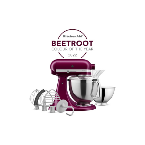 KitchenAid Artisan 4.8L Tilt Head Stand Mixer with Twin Bowls - Beetroot 5KSM195PSGBE