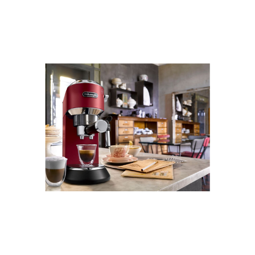 Delonghi Dedica Style Scarlet Red - Pump Espresso Coffee Machines - EC685.R