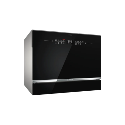 Bosch Series 6 Freestanding Compact Dishwasher 55 cm Black SKS68BB008