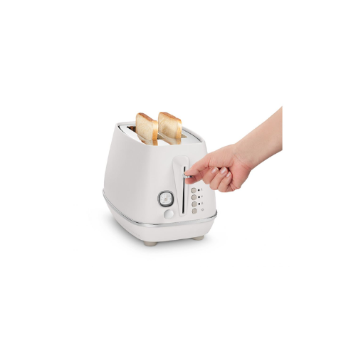 Delonghi Distinta Moments White 2-Slice Toaster - CTIN2103.W