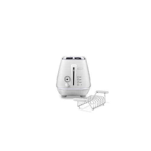 Delonghi Distinta Moments White 2-Slice Toaster - CTIN2103.W