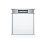 Bosch Series 4 Semi-integrated Built-in Dishwasher 60 cm Stainless steel SMI4HCS48E
