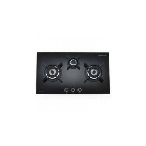 Brandt 90cm 3 Burners Glass Gas Hob TG1493B