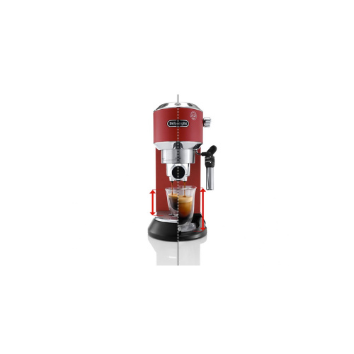 Delonghi Dedica Style Scarlet Red - Pump Espresso Coffee Machines - EC685.R