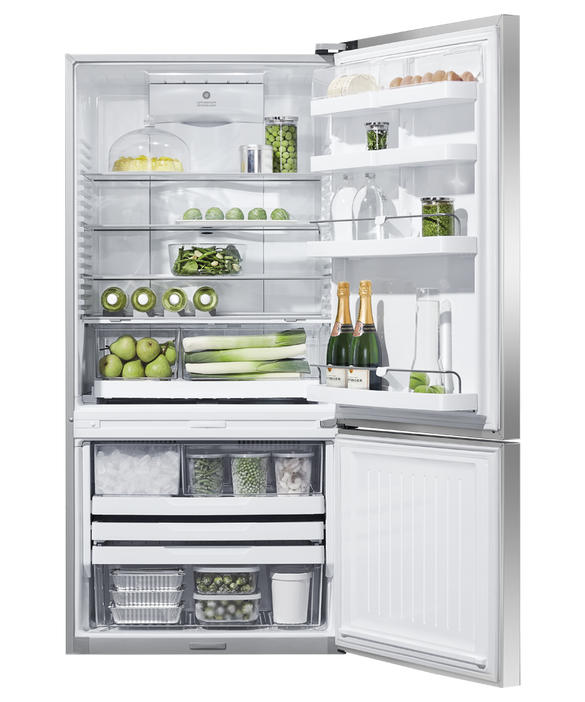 Freestanding Refrigerator Freezer, 79cm, 469L, Ice & Water E522BRXFDU