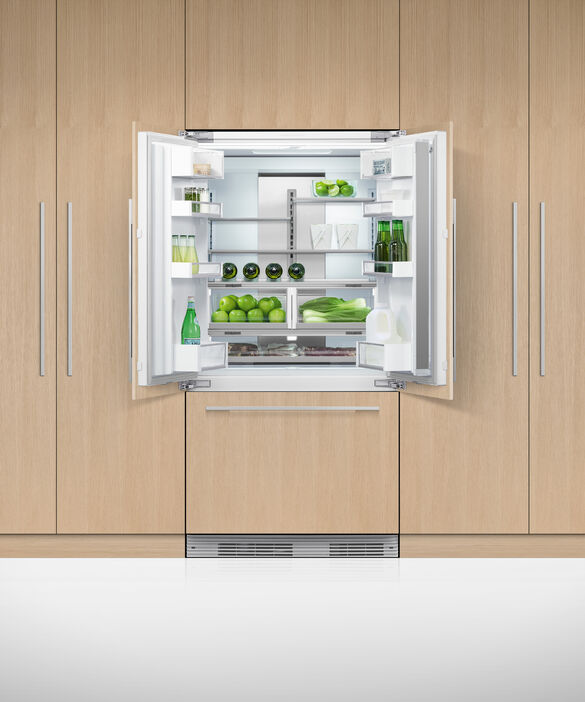 Fisher Paykel Integrated French Door Refrigerator Freezer, 90cm RS90A