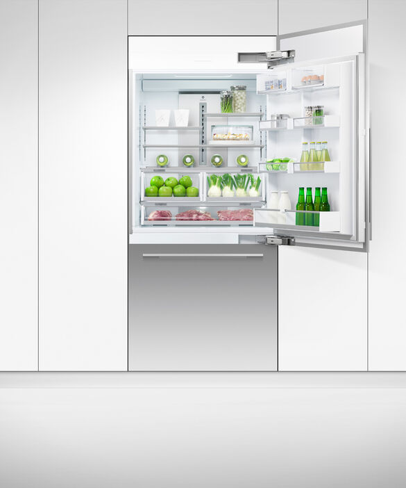 Fisher Paykel Integrated Refrigerator Freezer, 90.6cm, Ice & Water RS9120WRU