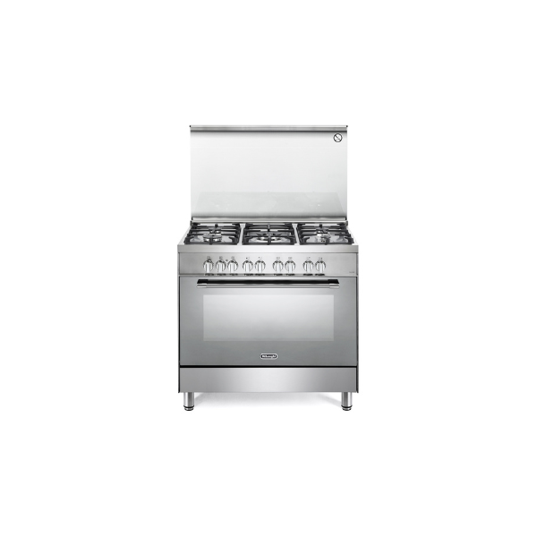 Delonghi Professional Range Cooker with Glass Lid - Stainless Steel/Black DMX 9823 CL DMA 9823 CL