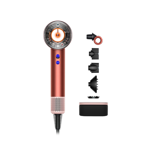Dyson Supersonic Nural hair dryer in Strawberry bronze and blush pink HD16