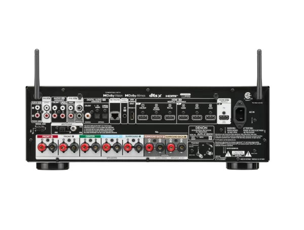 Denon 7.2 Ch. 80W 8K AV Receiver with HEOS® Built-in and Dolby Atmos AVR-X1800H