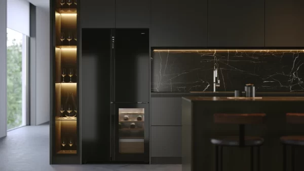 Teka Total No Frost Side by Side refrigerator with inverter motor and wine cooler RLF 85950 GBK