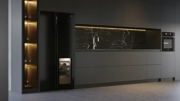 Teka Total No Frost Side by Side refrigerator with inverter motor and wine cooler RLF 85950 GBK