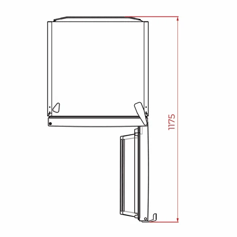 Teka No Frost larder freezer with reversible door. 185x60 cm RSF 75640 SS